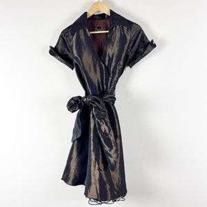 2/$30 Windsor Satin Wrap Dress 3